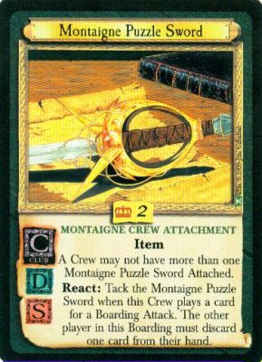 Montaigne Puzzle Sword